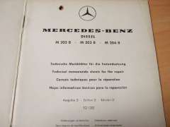 Merkblätter für die Instandsetzung (MERCEDES-BENZ M 202/203/204 B)