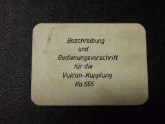 Bedienungsvorschrift (Vulcan-Kupplung KA.666)