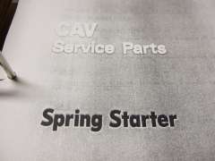 Ersatzteileliste und Werkstatthandbuch (CAV Spring Starter)