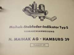 Gebrauchsanweisung (Maihak-Stabfeder-Indikator Typ S)