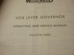 Betriebsanleitung (WOODWARD UG8 Hebelregler)